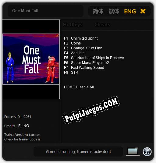 One Must Fall: Trainer +8 [v1.6]