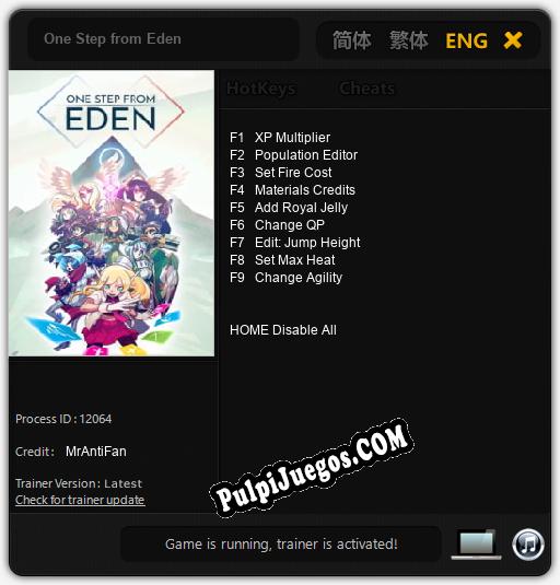 One Step from Eden: Cheats, Trainer +9 [MrAntiFan]