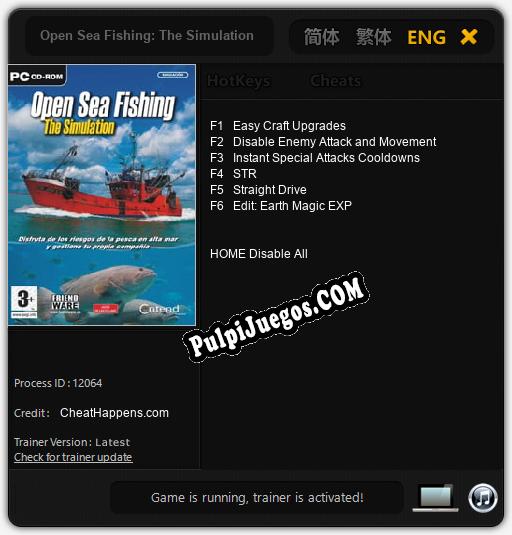 Entrenador liberado a Open Sea Fishing: The Simulation [v1.0.3]