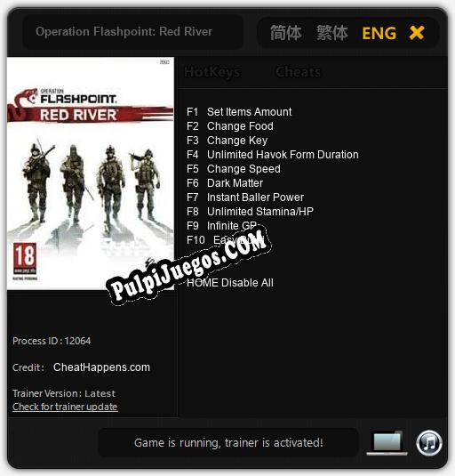 Operation Flashpoint: Red River: Cheats, Trainer +10 [CheatHappens.com]