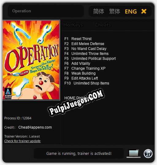 Entrenador liberado a Operation [v1.0.9]