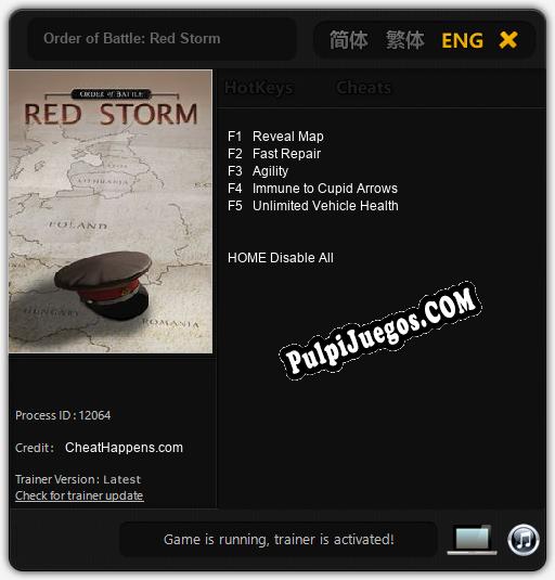 Order of Battle: Red Storm: Trainer +5 [v1.7]