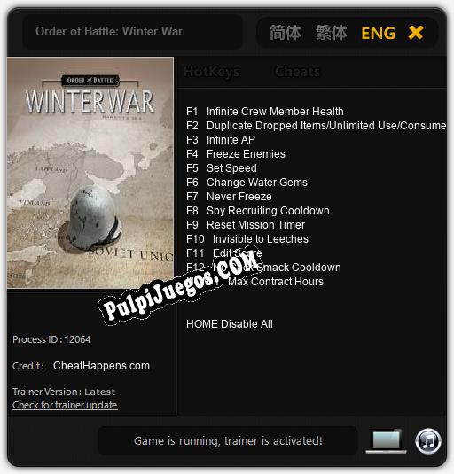 Order of Battle: Winter War: Cheats, Trainer +13 [CheatHappens.com]