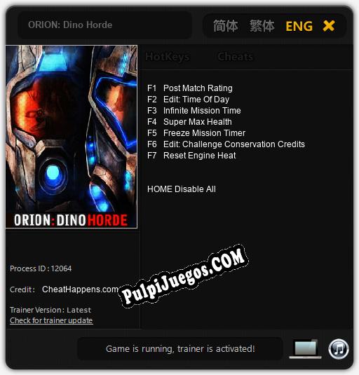 ORION: Dino Horde: Treinador (V1.0.57)