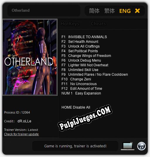 Entrenador liberado a Otherland [v1.0.5]