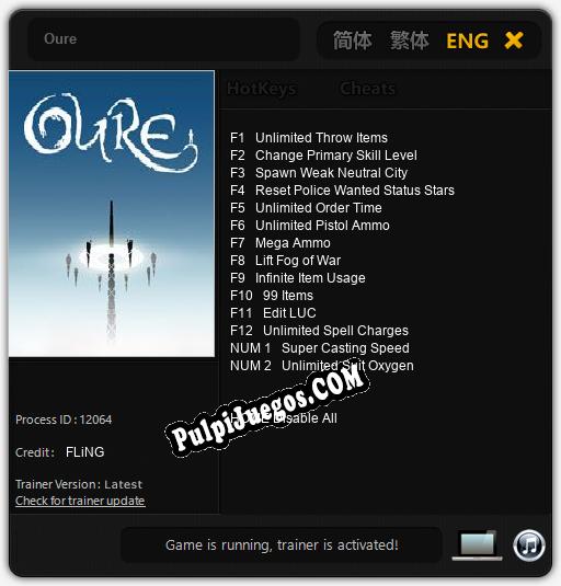 Entrenador liberado a Oure [v1.0.2]