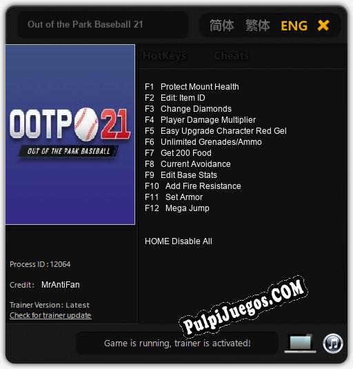 Out of the Park Baseball 21: Treinador (V1.0.86)