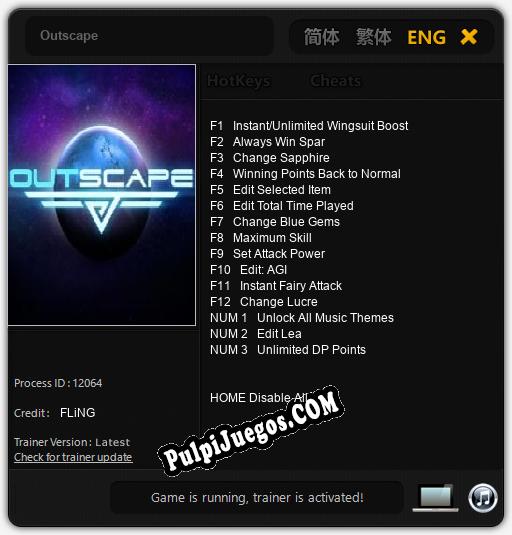 Entrenador liberado a Outscape [v1.0.7]