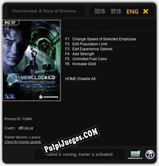 Overclocked: A Story of Violence: Cheats, Trainer +6 [dR.oLLe]
