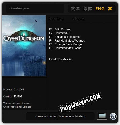 Overdungeon: Cheats, Trainer +6 [FLiNG]