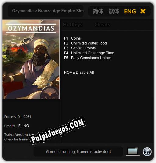 Ozymandias: Bronze Age Empire Sim: Cheats, Trainer +5 [FLiNG]