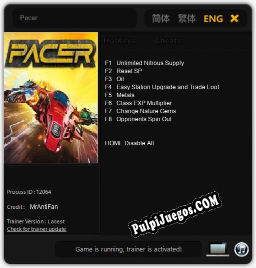 Pacer: Treinador (V1.0.4)