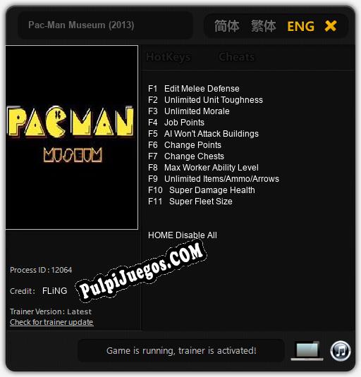 Pac-Man Museum (2013): Cheats, Trainer +11 [FLiNG]