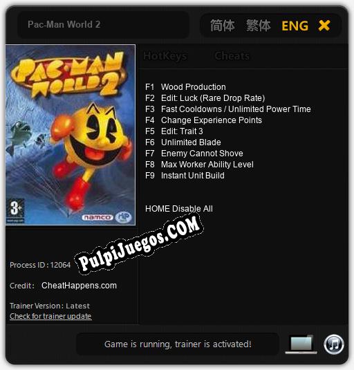 Entrenador liberado a Pac-Man World 2 [v1.0.2]