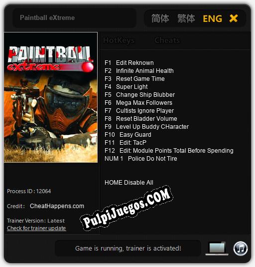 Entrenador liberado a Paintball eXtreme [v1.0.5]