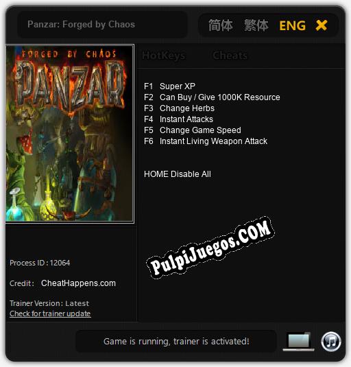 Panzar: Forged by Chaos: Treinador (V1.0.19)