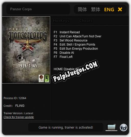 Panzer Corps: Trainer +7 [v1.6]