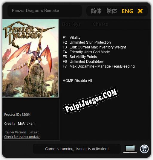 Panzer Dragoon: Remake: Trainer +7 [v1.9]