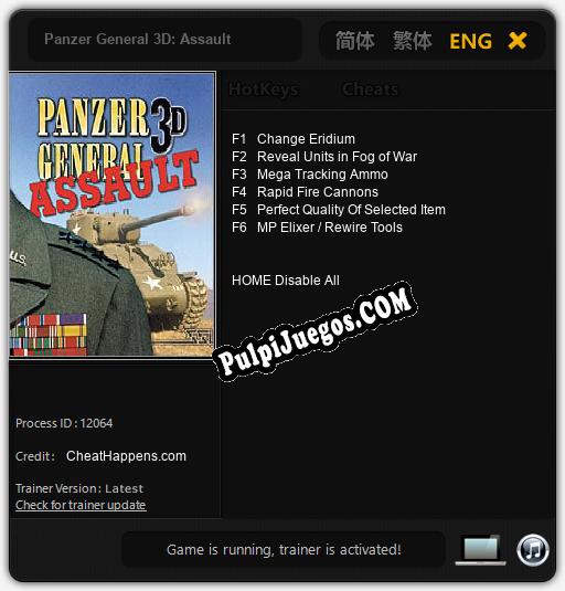 Panzer General 3D: Assault: Trainer +6 [v1.1]