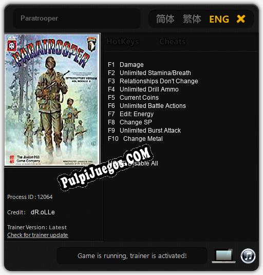 Entrenador liberado a Paratrooper [v1.0.8]