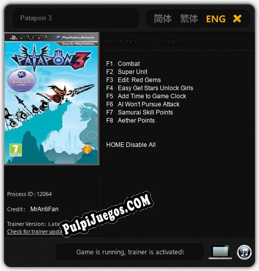 Entrenador liberado a Patapon 3 [v1.0.4]