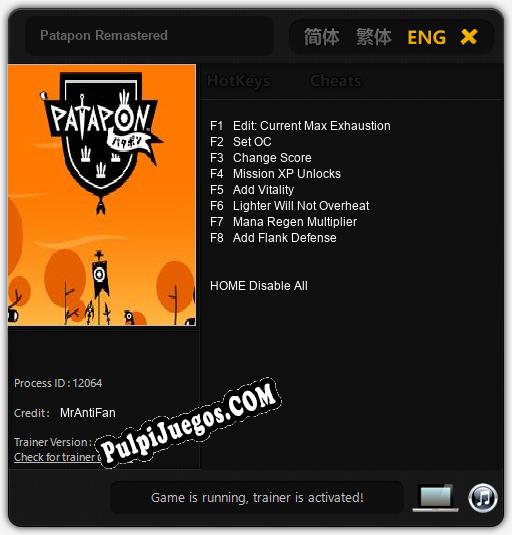 Patapon Remastered: Cheats, Trainer +8 [MrAntiFan]