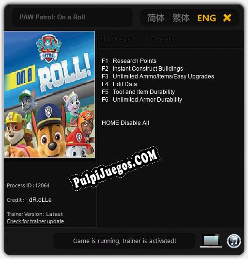 PAW Patrol: On a Roll: Treinador (V1.0.8)