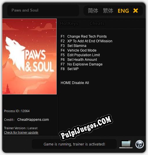 Paws and Soul: Trainer +8 [v1.4]