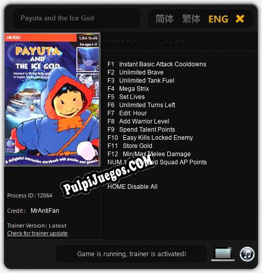 Payuta and the Ice God: Cheats, Trainer +13 [MrAntiFan]