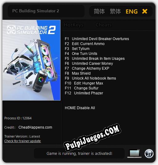 PC Building Simulator 2: Cheats, Trainer +12 [CheatHappens.com]