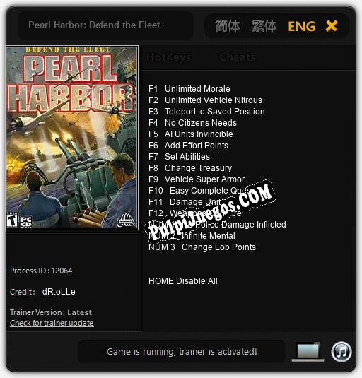 Pearl Harbor: Defend the Fleet: Cheats, Trainer +15 [dR.oLLe]