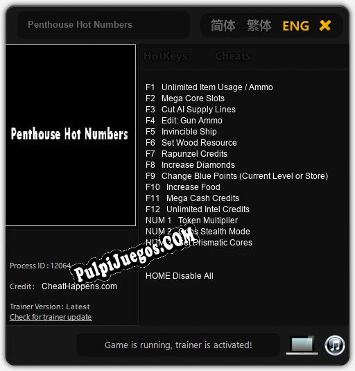 Penthouse Hot Numbers: Cheats, Trainer +15 [CheatHappens.com]