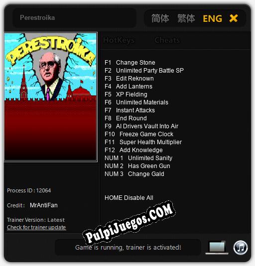 Entrenador liberado a Perestroika [v1.0.9]