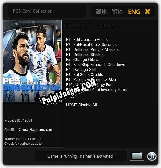 PES Card Collection: Cheats, Trainer +11 [CheatHappens.com]