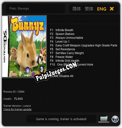 Petz: Bunnyz: Cheats, Trainer +10 [FLiNG]