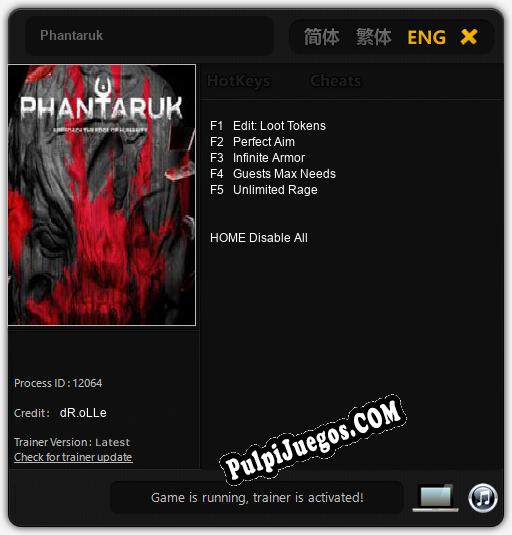 Phantaruk: Treinador (V1.0.53)