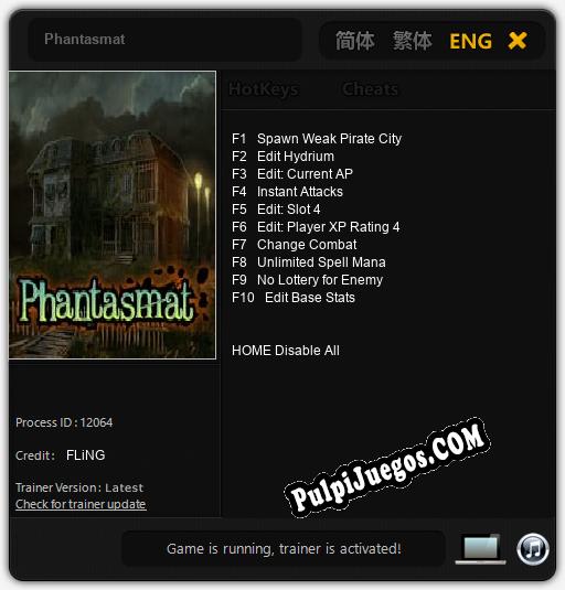 Entrenador liberado a Phantasmat [v1.0.9]