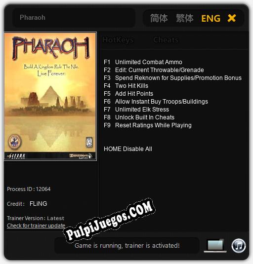 Pharaoh: Treinador (V1.0.36)