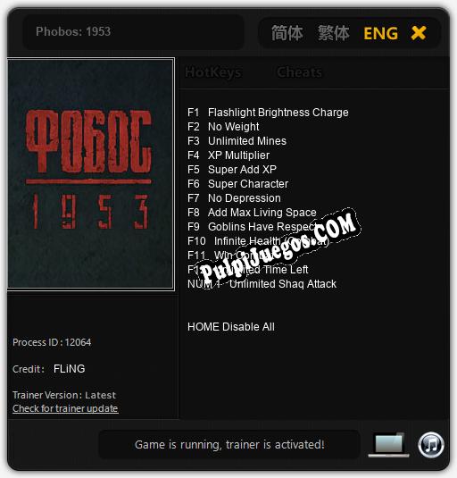 Phobos: 1953: Cheats, Trainer +13 [FLiNG]