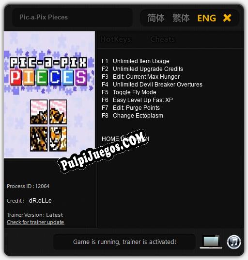 Pic-a-Pix Pieces: Cheats, Trainer +8 [dR.oLLe]