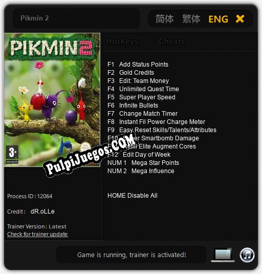 Pikmin 2: Treinador (V1.0.28)