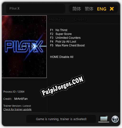 Pilot X: Treinador (V1.0.54)