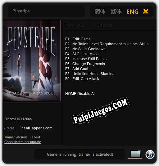 Pinstripe: Treinador (V1.0.93)