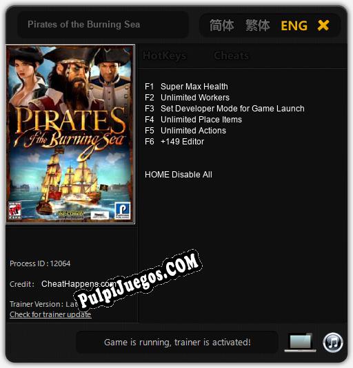 Entrenador liberado a Pirates of the Burning Sea [v1.0.1]