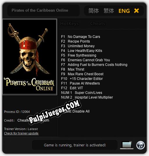 Pirates of the Caribbean Online: Cheats, Trainer +14 [CheatHappens.com]