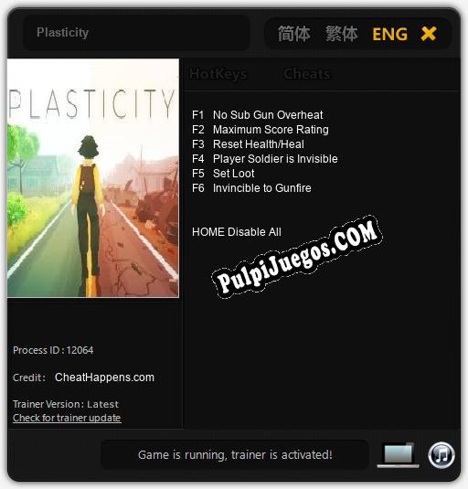 Plasticity: Cheats, Trainer +6 [CheatHappens.com]