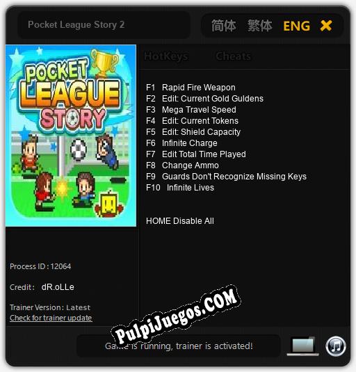 Pocket League Story 2: Cheats, Trainer +10 [dR.oLLe]