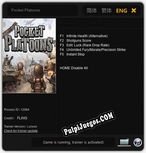 Entrenador liberado a Pocket Platoons [v1.0.6]