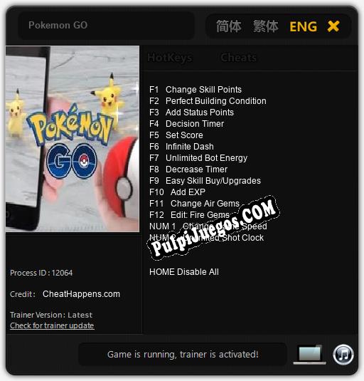 Entrenador liberado a Pokemon GO [v1.0.7]