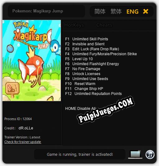 Pokemon: Magikarp Jump: Treinador (V1.0.39)